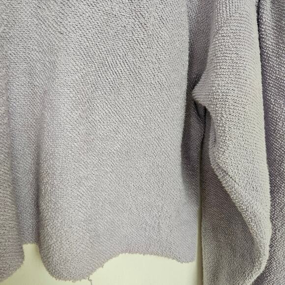 Free People Sleeves Like These Terry Pullover M Lavender Purpole Puff Cropped - Picture 4 of 8